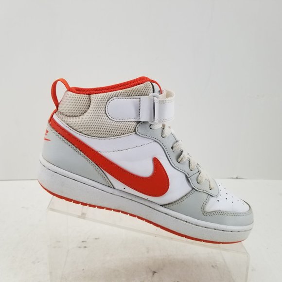 Nike Court Borough Mid 2 CD7782-008 White Basketball Shoes Sneakers Y 6.5 W 9 - Picture 4 of 10